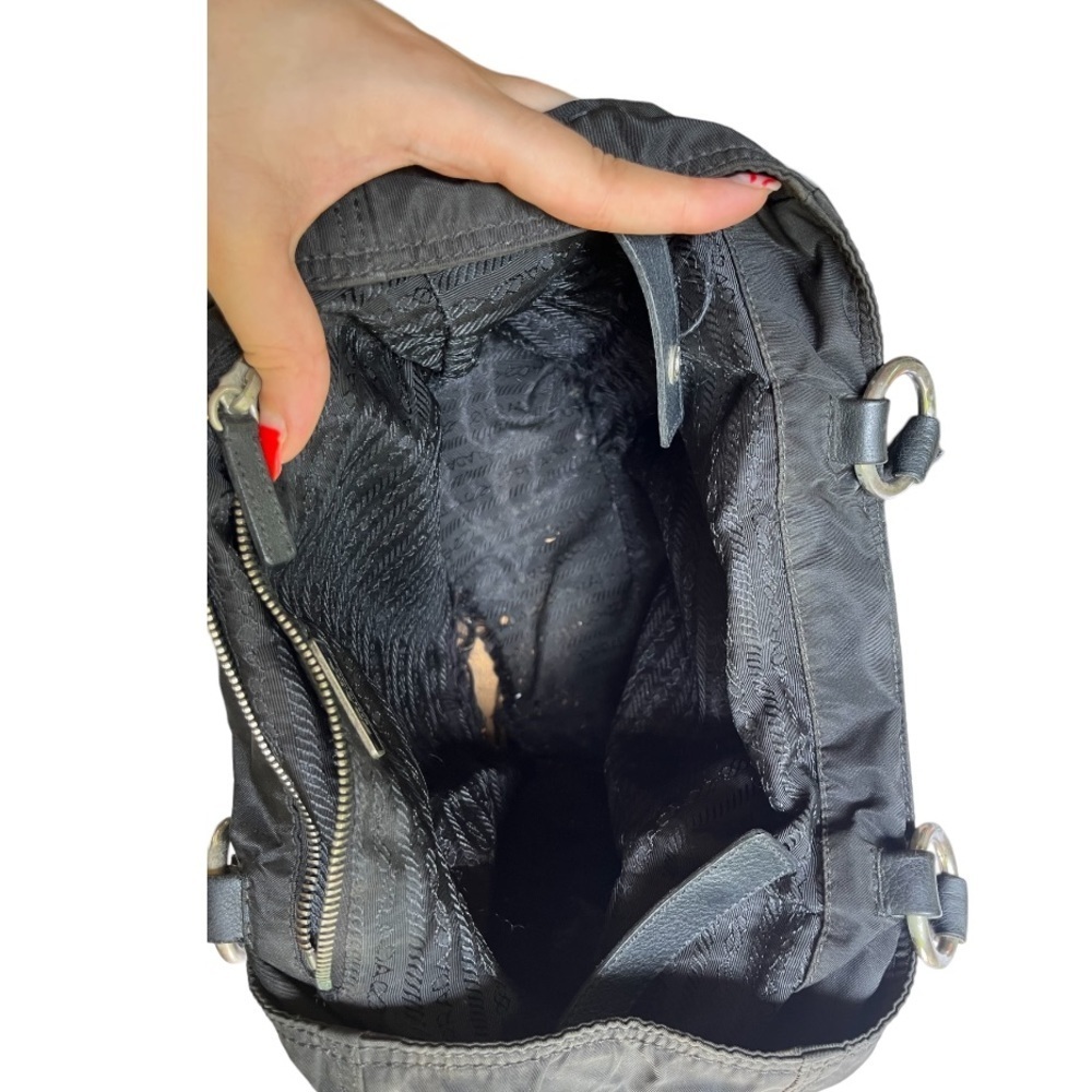 PRADA Nylon and Leather bag Black - Picture 5 of 10